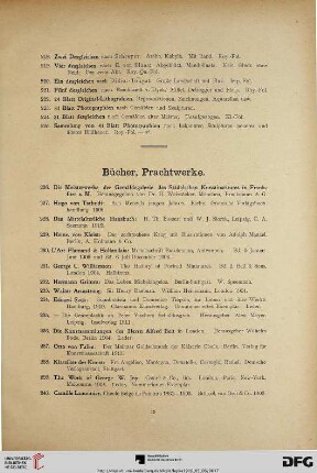 Bücher, Prachtwerke (Nr. 226-252)