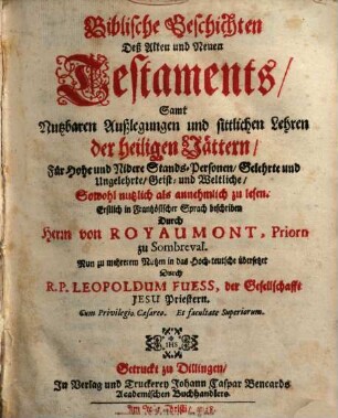 Biblische Geschichten des Alten und Neuen Testaments