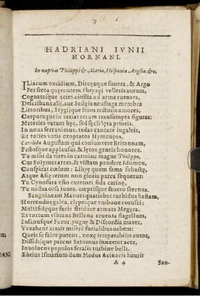 Hadriani Junii Hornani.