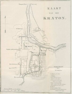 Kaart van den Kraton