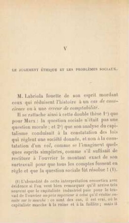 V Le Jugement Éthique Et Les Problèmes Sociaux.