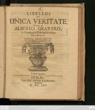 Libellus De Unica Veritate