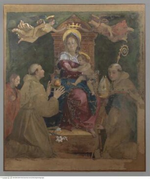 Thronende Madonna zwischen dem heiligen Antonius und Ludwig von Toulouse