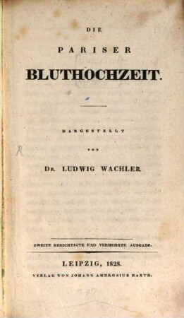 Die Pariser Bluthochzeit