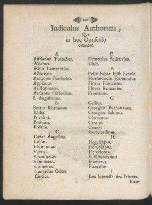 Indiculus Authorum