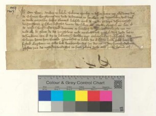 Der Lübecker Domherr Otte Boech bekennt, dass der Lüneburger Rat ihm die zu Ostern [1427] fälligen 20 Mark Lübisch entrichtet habe. Es besiegelt der Lübecker Propst Bertold.