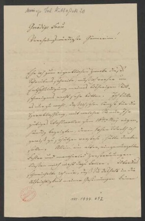 Brief an Unbekannt : 12.10.1830