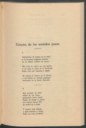 Cinema de los sentidos puros
