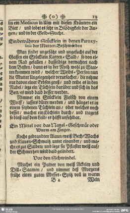 Vor den Schwindel