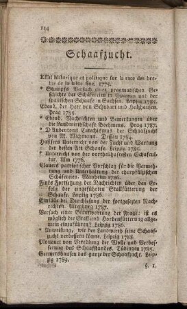 Schaafzucht.