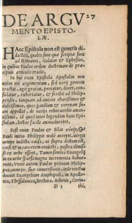 De Argumento Epistolae.