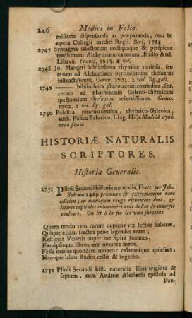 246-260, Historiae Naturalis Scriptores