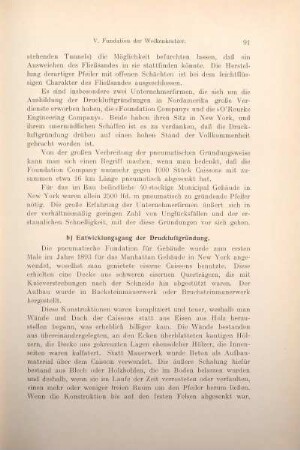 b) Entwicklungsgang der Druckluftgründung