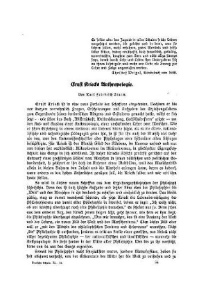 Ernst Kriecks Anthropologie