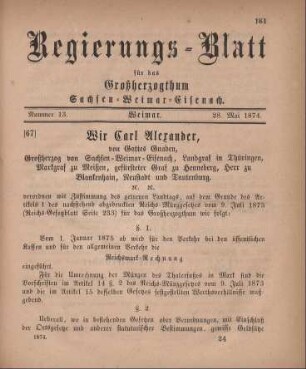 Nr. 13 : 28. Mai 1874