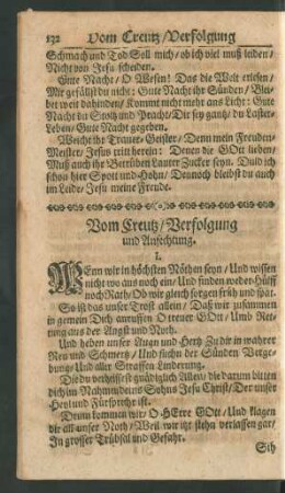 Vom Creutz/ Verfolgung und Anfechtung.