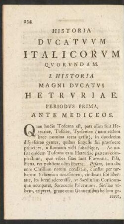 Historia Ducatum Italicorum Quorundam