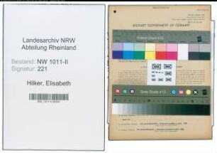 Entnazifizierung Elisabeth Hilker , geb. 15.09.1904 ()