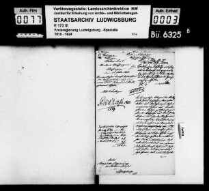 Kirchen- und Schuldiener: Aufzugs-, Investitur- und Vikariatskosten, Oberamt Vaihingen