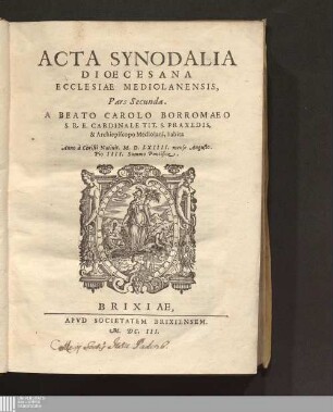 2: Acta Synodalia Dioecesana Ecclesiae Mediolanensis, Pars Secunda