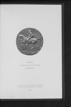 Bildnis von Paul Rattier Bronzeguss