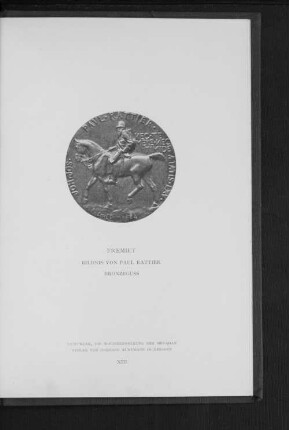 Bildnis von Paul Rattier Bronzeguss
