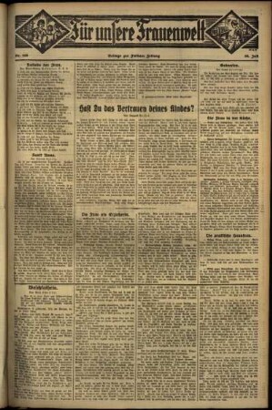 Zweite Ausgabe vom Donnerstag, den 26. Juli 1934.