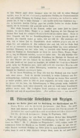 390-400 Literarische Uebersichten und Anzeigen