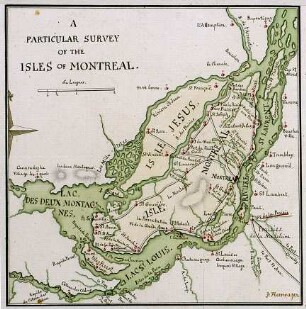 WHK 28 Nordamerikanische Kriege von 1775-1782: Übersichtsplan der Inseln von Montreal