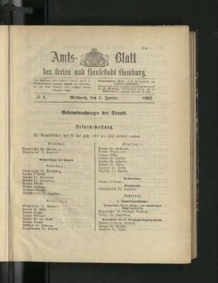 No. 1. 1. Januar. 1902.