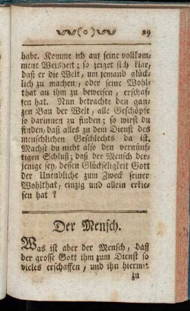 Der Mensch.
