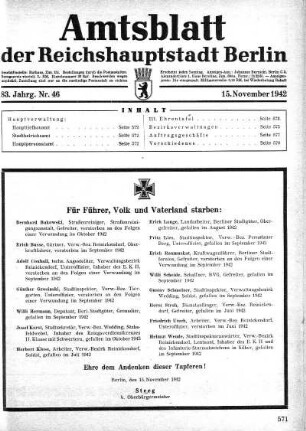 1942,46: Nr. 46, 15. November 1942