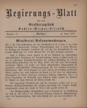 Nr. 12 : 16. April 1875