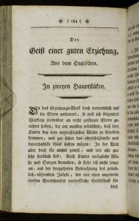 In zweyen Hauptstüken.