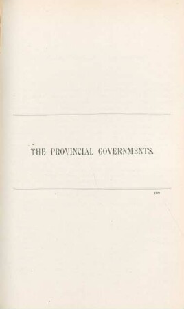 The Provincal Governments