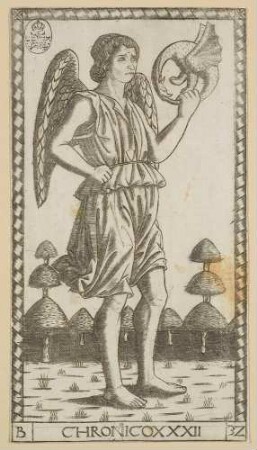 Chronico (Personifikation der Zeit), Blatt Nr. 32 aus der S-Serie der sogenannten Tarock-Karten des Mantegna