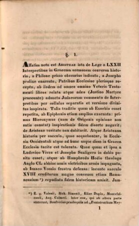 Ad Pentateuchi versionem Alexandrinam critice pertractandam prolegomena : dissertatio inauguralis