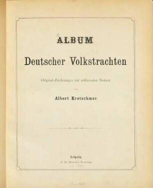 Album deutscher Volkstrachten
