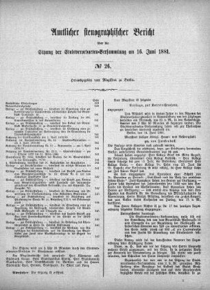 No. 26, 16. Juni 1881