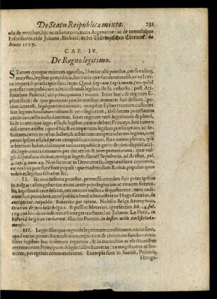 Cap. IV. De Regno legitimo.