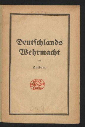 Deutschlands Wehrmacht