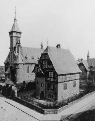 Kirche, Einfriedung; Darmstadt, Heinheimer Straße 41, Heinheimer Straße 43, Heinheimer Straße
