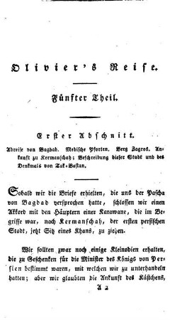 Fünfter Theil.