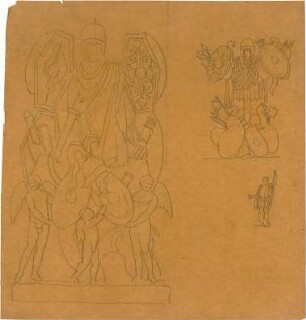 Thiersch, August ; Ägina (Griechenland); Ausgrabungen - Figuren (Ansichten)