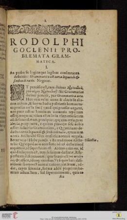 Problemata Grammatica