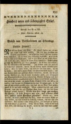 Hundert neun und siebenzigstes Stück