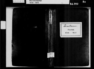 Nußbaum, evangelische Gemeinde: Heiratsbuch 1808-1869