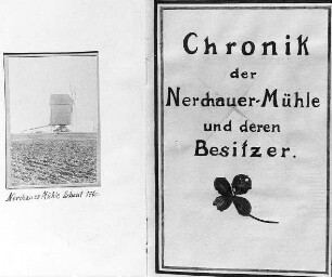 Nerchau. Chronik der Nerchauer Mühle und deren Besitzer, Handschrift, Titelblatt