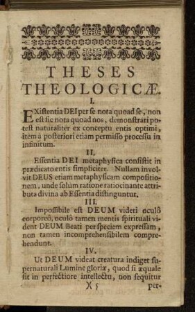 Theses Theologicæ.