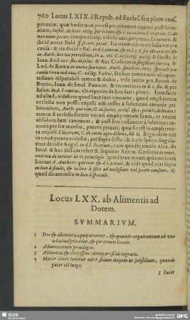 Locus LXX. ab Alimentis ad Dotem